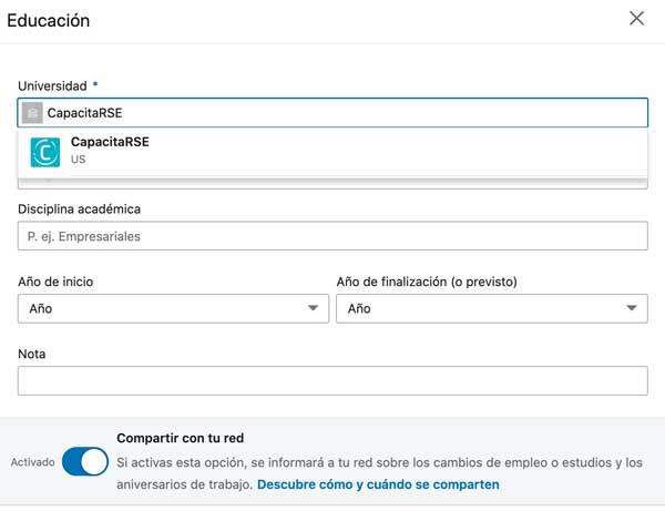 Suma tus logros en LinkedIn